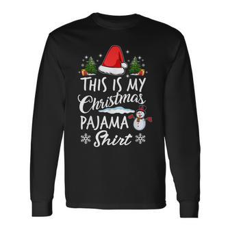 Das Ist Mein Christmas Pyjamas Matching Family Langarmshirts - Geschenkecke