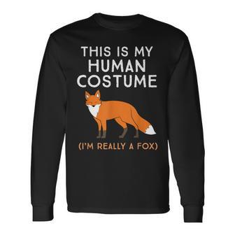 Das Ist Mein Menschen I'm Really A Fox Langarmshirts - Geschenkecke