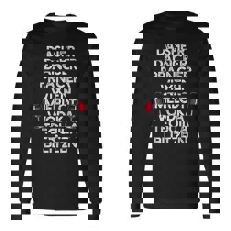 DASHER VODKA BLITZEN Alcohol Reindeer Christmas Meme Long Sleeve T-Shirt - Monsterry