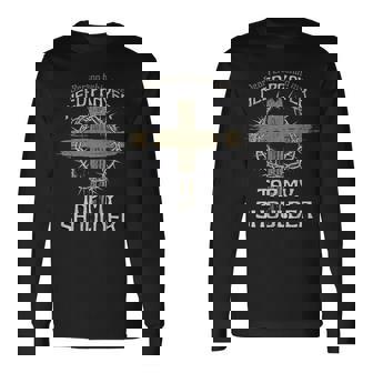 Dear Person Behind Me Tap My Shoulder If You Need Prayer Long Sleeve T-Shirt - Monsterry