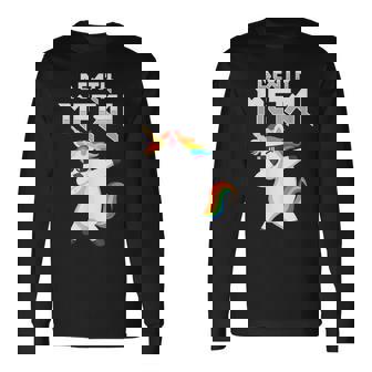 Death Metal Unicornio Hard Rock Hard Metal Camiseta de manga larga - Regaloses