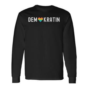 Demokratie Demonstration Menschenrechte Für Demokratin Langarmshirts - Geschenkecke