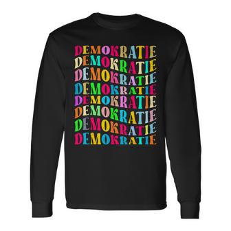 Demokratie Haltung Langarmshirts - Geschenkecke