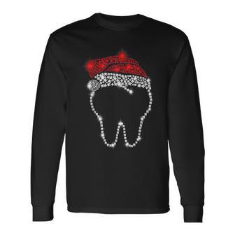 Dental Christmas Hat Dental Hygiene Dentist Christmas Langarmshirts - Geschenkecke