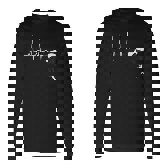 Déroulement Saut En Parachute Heartbeat Homme Parachutiste T-shirt à manches longues - Cadeauxyz