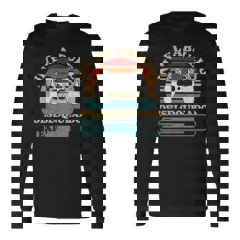 Día Del Padre Chicos Gamer Nivel Abuelo Desbloqueado Gaming Camiseta de manga larga - Regaloses