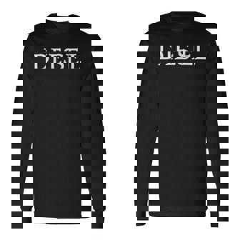 Diesel English Word Apparel Long Sleeve T-Shirt - Seseable