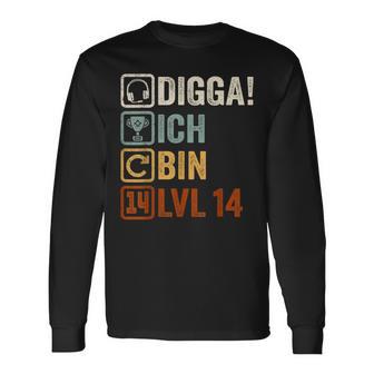 With Digga Ich Bin 14 Jahre Junge Geburtstag Langarmshirts - Geschenkecke