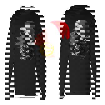 Diva Merry Christmas Afro Santa Melanin Queen Long Sleeve T-Shirt - Monsterry