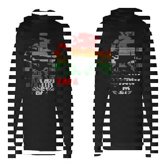 Divertido Papasaurus Dinosaurios Amante Del Día Del Padre Dinosaurios Camiseta de manga larga - Regaloses