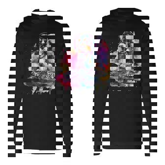 Dog Music Dj Tocadiscos Dj Dog Splash Beatmaker Dance Club Camiseta de manga larga - Regaloses