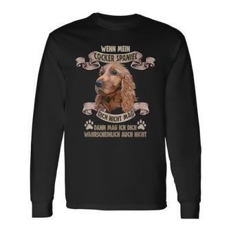 Dog Saying For Dog Lovers Cocker Spaniel Langarmshirts - Geschenkecke