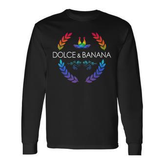 Dolce And Lgbtq Banane Pride Grafik Niedlich Regenbogen Langarmshirts - Geschenkecke