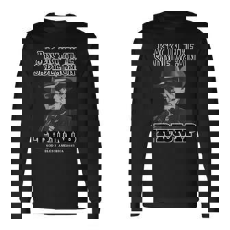 Donald Trump Inauguration 2025-Back In The Saddle Again Long Sleeve T-Shirt | Seseable CA
