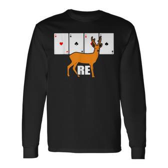 Double Head Card Game Re Langarmshirts - Geschenkecke