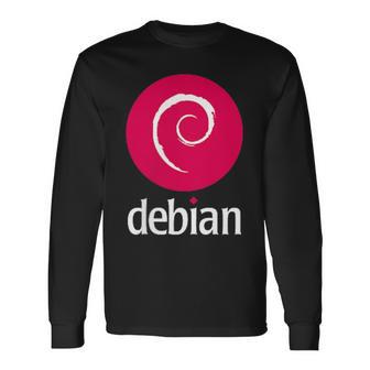 Double-Sided Debian Linux Software Of The Dedicated Community Langarmshirts - Geschenkecke