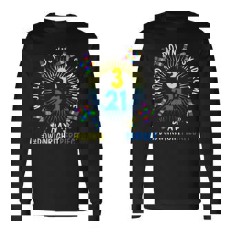 Down Right Perfect World Down Syndrome Awareness Day Socks Long Sleeve T-Shirt - Seseable