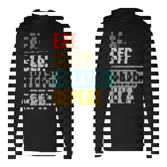 Eat Sleep Theatre Repeat Actor De Amante Del Teatro Actor Actor Camiseta de manga larga - Regaloses