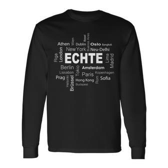 Echte Meine Hauptstadt Echte Meine Hauptstadt Langarmshirts - Geschenkecke