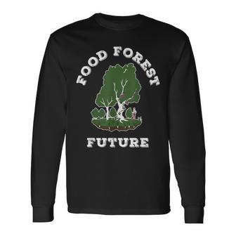 Edible Food Forest Permaculture Gardening Long Sleeve T-Shirt - Monsterry UK