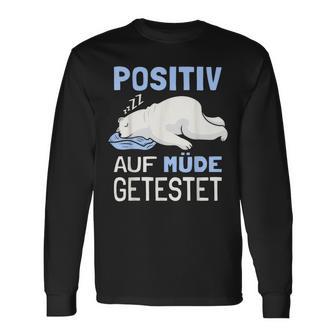 Eisbär Auf Positiv Müde Tested Sleep S Langarmshirts - Geschenkecke