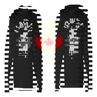 Elbows Up Canada Est 1867 Proud Canadian Strong Canada Long Sleeve T-Shirt | Mazezy