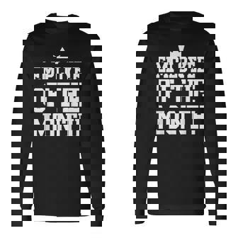 Employee Of Month Winner Crown Award Long Sleeve T-Shirt | Mazezy