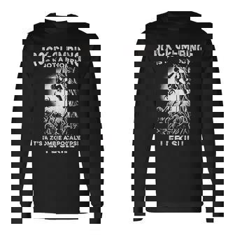 Escalada Zombie Apocalipsis Habilidad Escalador Gracioso Camiseta de manga larga - Regaloses