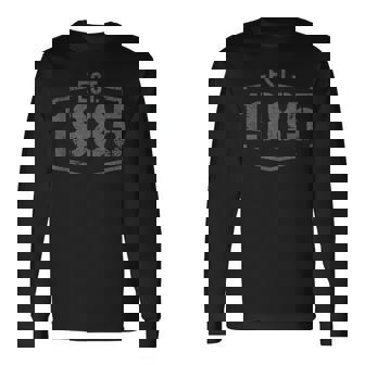 Est 1985 Vintage Style Established 1985 Birthday Long Sleeve T-Shirt - Thegiftio