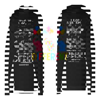 Está Bien Ser Diferente Concientización Sobre El Autismo Niños Niñas Camiseta de manga larga - Regaloses