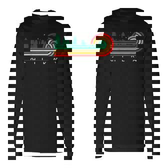 Evergreen Vintage Stripes Chilkat Alaska Long Sleeve T-Shirt - Monsterry