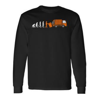 Evolution Müllmann With Rubbish Lead Development S Langarmshirts - Geschenkecke