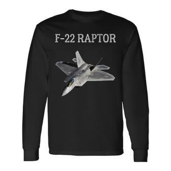 F-22 F22 Raptor Camisa Cool Fighter Jet F22 Raptor Jet Camiseta de manga larga - Regaloses