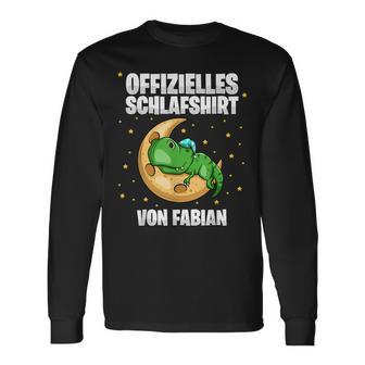 Fabian Official Sleep Personalised Langarmshirts - Geschenkecke