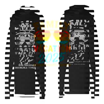 Family Vacation 2025 Beach Matching Summer Vacation 2025 Long Sleeve T-Shirt - Thegiftio UK