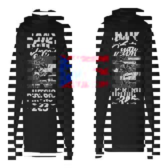 Family Vacation Puerto Rico 2025 Beach Summer Vacation Long Sleeve T-Shirt | Mazezy