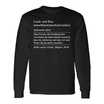 Farm And Construction Machines Mechatronics Idea Langarmshirts - Geschenkecke