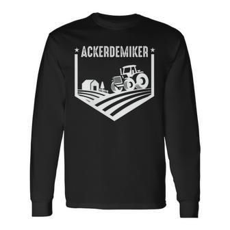 Farmer Tractor Lovers Farmers Child Pocket Print Farmers Demic Langarmshirts - Geschenkecke