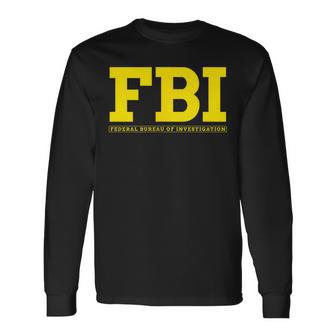 Fbi Federal Office For Investigation Officers 2-Sided Langarmshirts - Geschenkecke