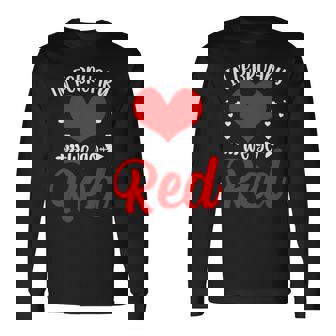 In February We Go Red Heart Disease Awareness American Long Sleeve T-Shirt - Monsterry
