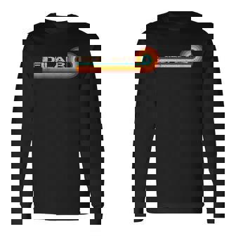 Fidlar Retro Stripes Musician Vintage Long Sleeve T-Shirt - Seseable