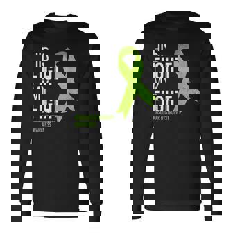 His Fight Is My Fight Muscular Dystrophy MD Awareness Ribbon Long Sleeve T-Shirt - Monsterry