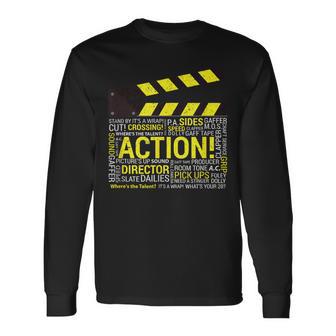 Filmmaker Director Cameraman Film Crew Langarmshirts - Geschenkecke