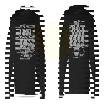 The Final Boss Vintage Rock Music Final Boss Gamer Bull Head Long Sleeve T-Shirt | Seseable UK