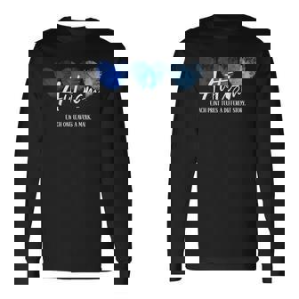 Fingerprint Heart Autism Each Print Tells A Different Story Long Sleeve T-Shirt - Thegiftio UK