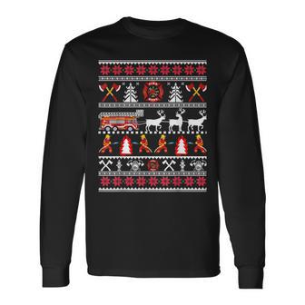 Fireman Ugly Christmas Sweater Fireman Fire Brigade Langarmshirts - Geschenkecke