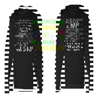 FIREWORKS-EXPERT Long Sleeve T-Shirt - Monsterry