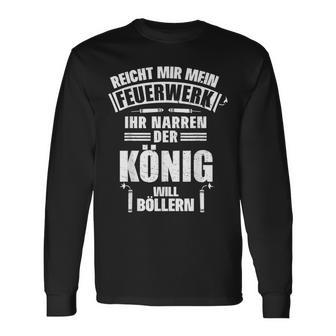 Fireworks King New Year's Eve Outfit Clothing Party New Year's Eve Langarmshirts - Geschenkecke