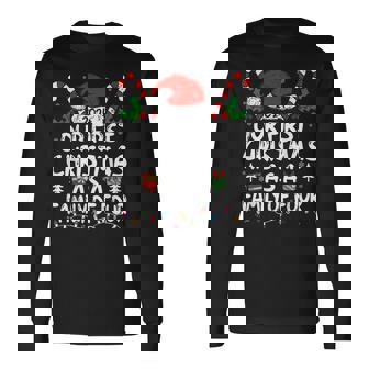 Our First Christmas As A Family Of Four 2024 For New Mom Dad Long Sleeve T-Shirt - Monsterry