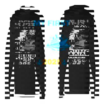 My First Cruise Bahamas 2025 Family Matching Vacation Group Long Sleeve T-Shirt | Seseable CA
